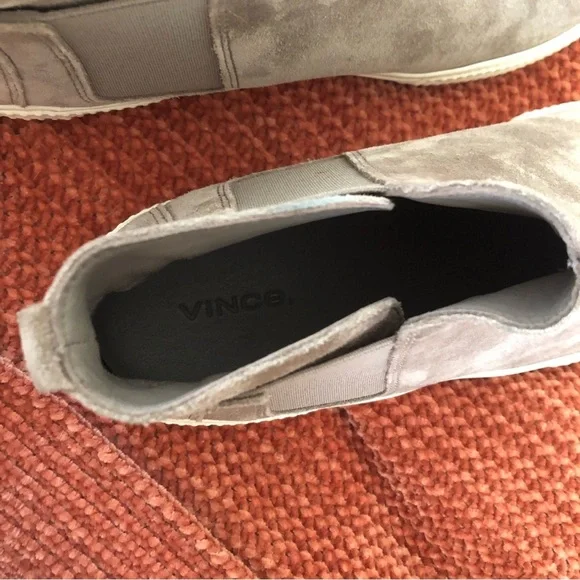 Vince Kelowna High Top Suede Platform Slip On Sneakers Size 8 - Picture 7 of 13